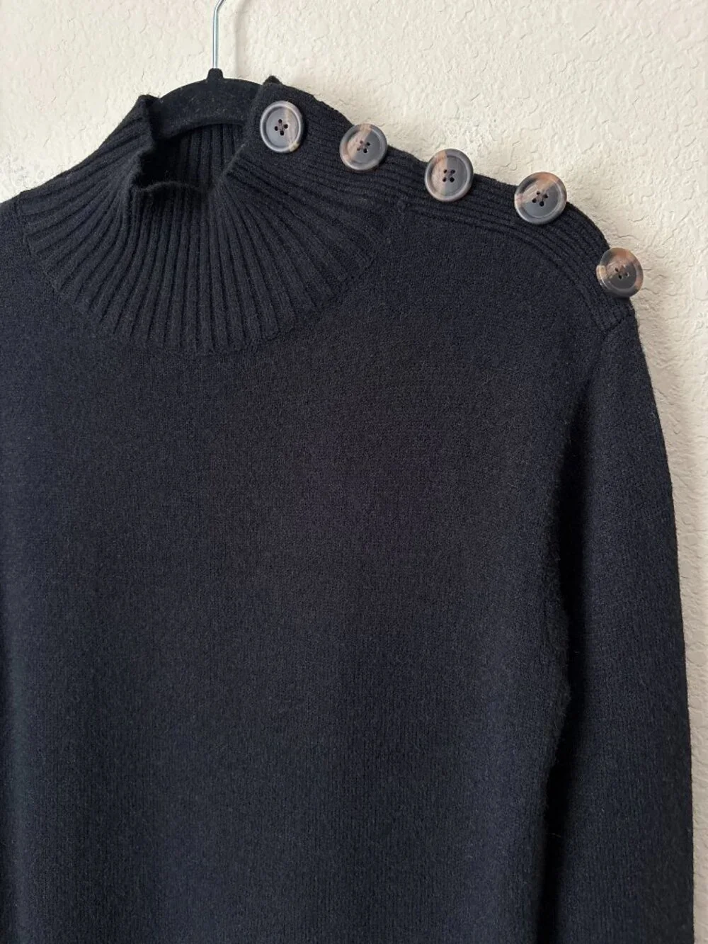 By Anthropologie Margarita Button Turtleneck Sweater - Picture 3 of 10